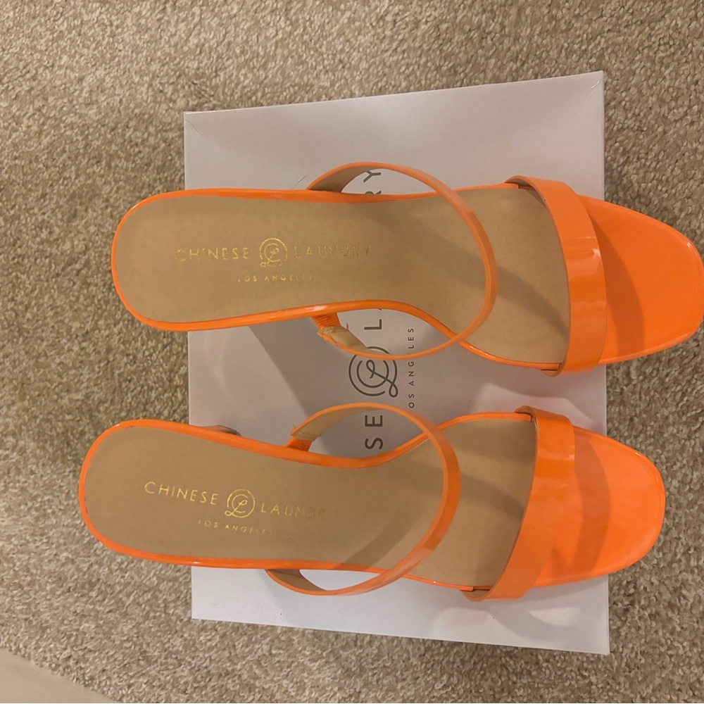 Chinese Laundry Women's Orange Heels